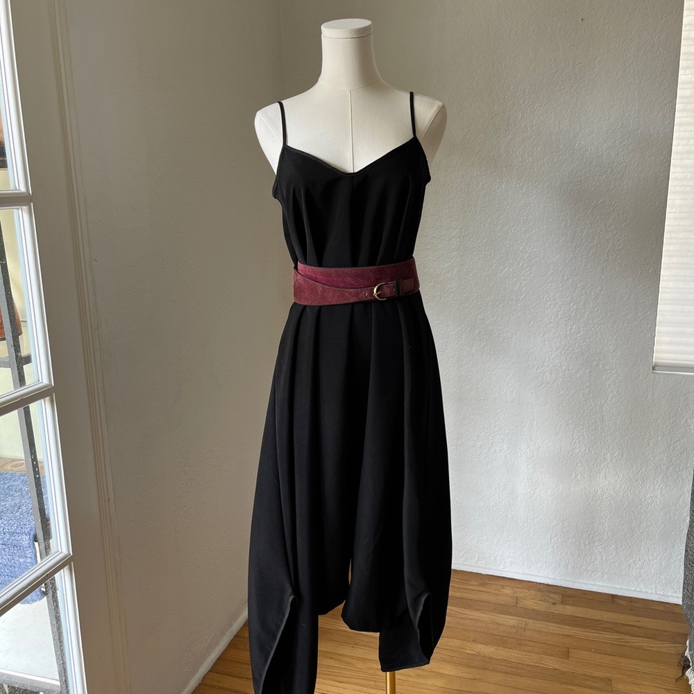 Silky black jumpsuit